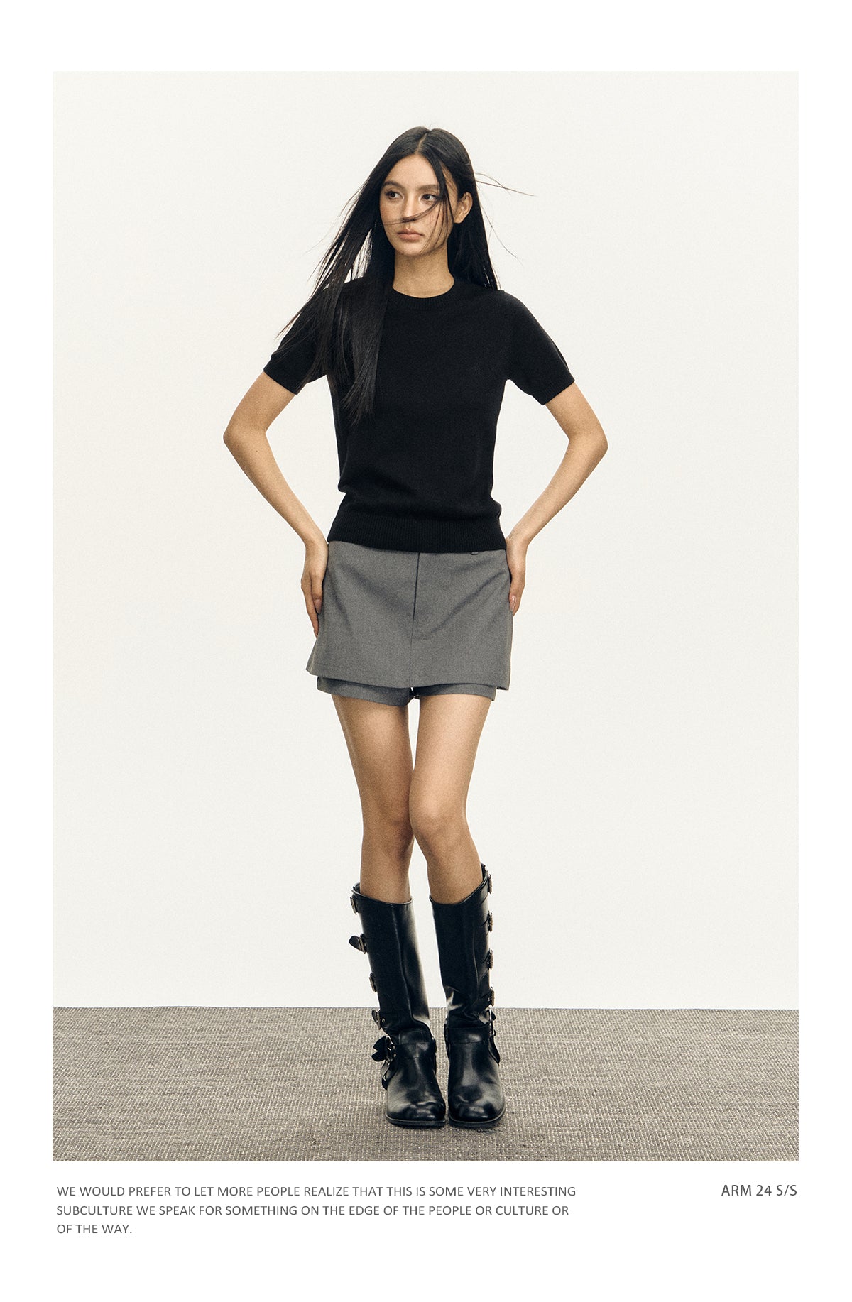 Women’s Retro Knit Crewneck T-Shirt – Solid Color Loose Summer Style