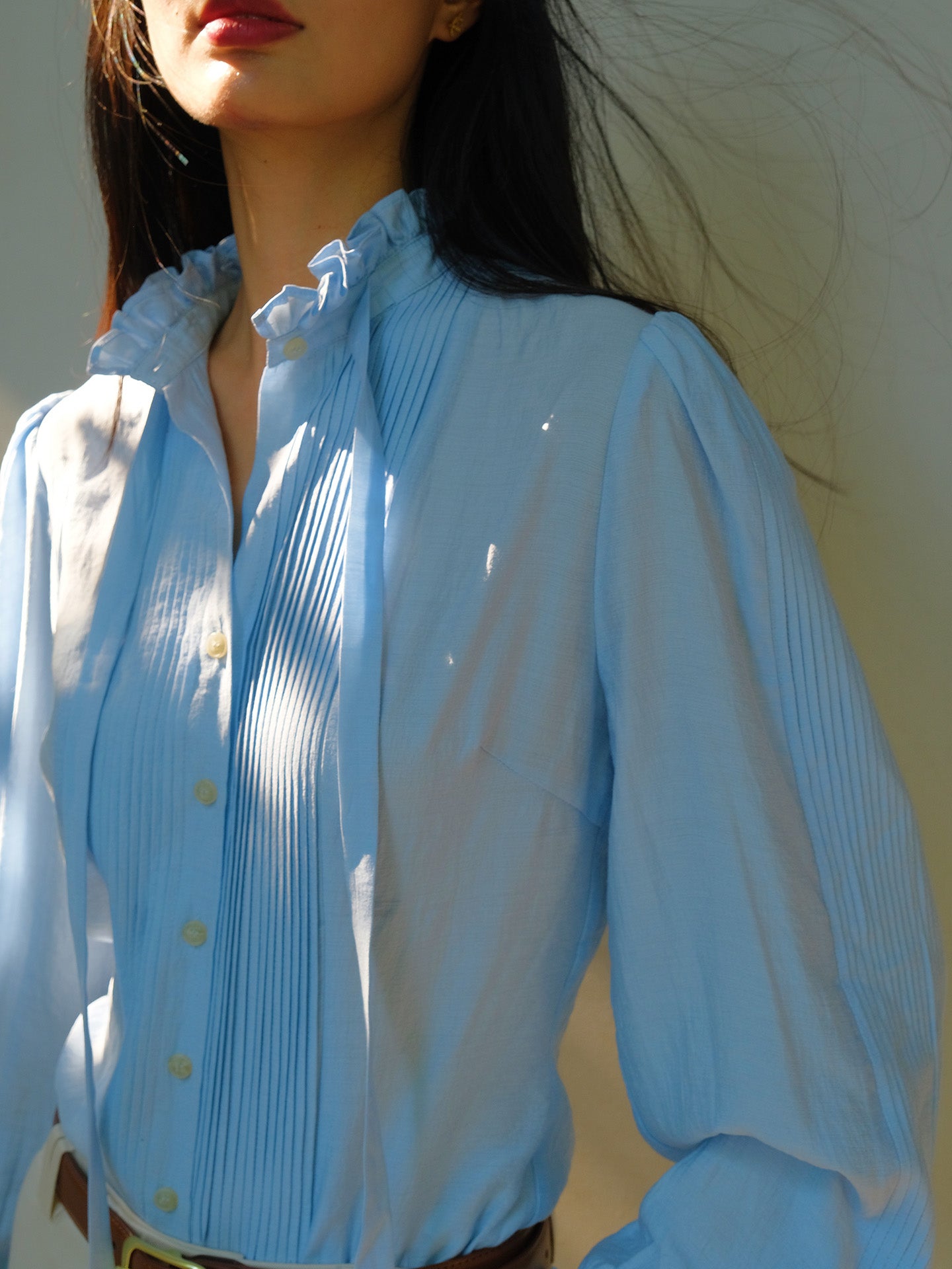 Classic Old Money Look – Vintage Ribbon Shirt with Matching Vest and Pants