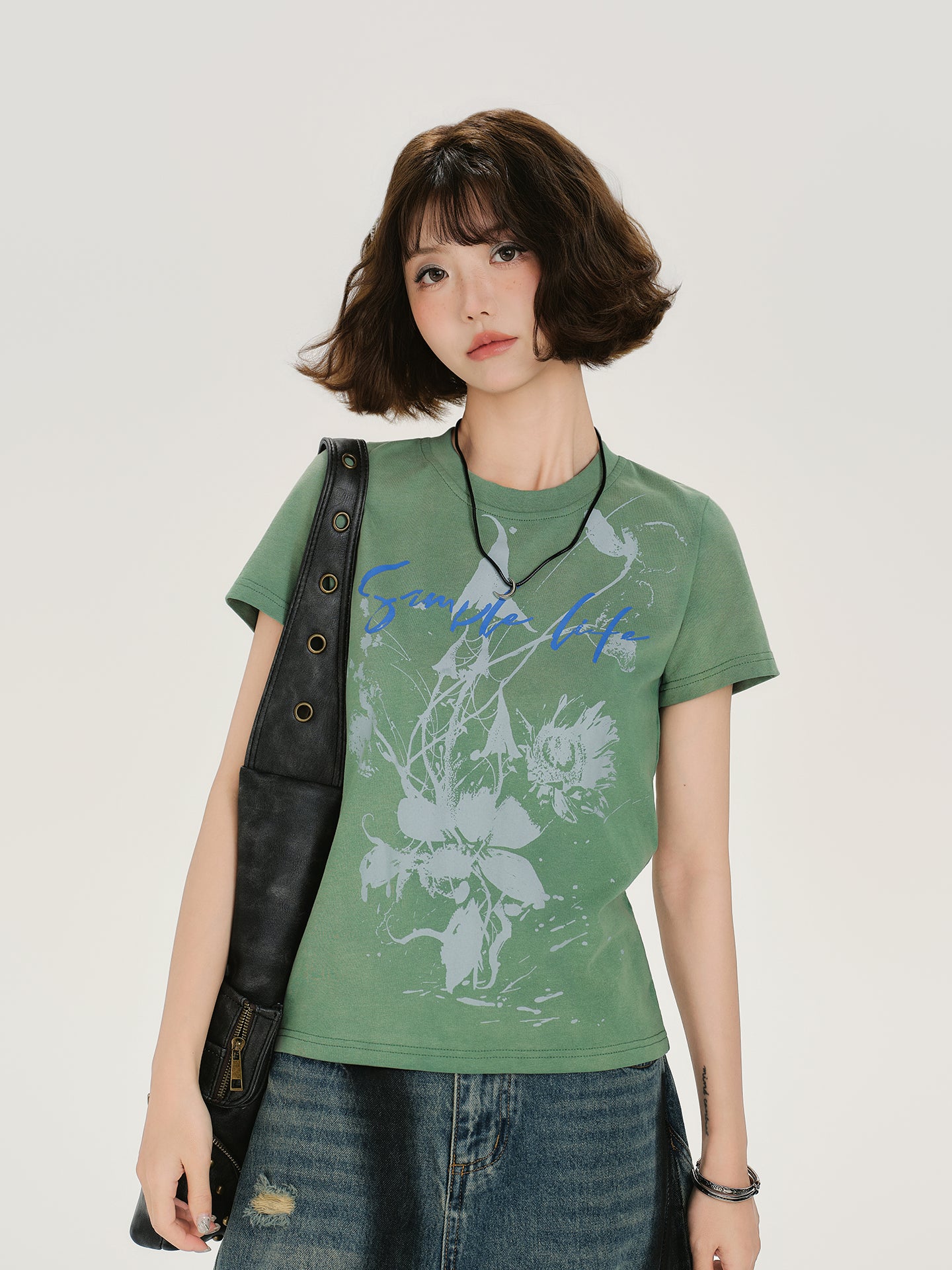 Casual Retro V-Neck Tee for Women – Sheer Loose Long Sleeve Early Autumn