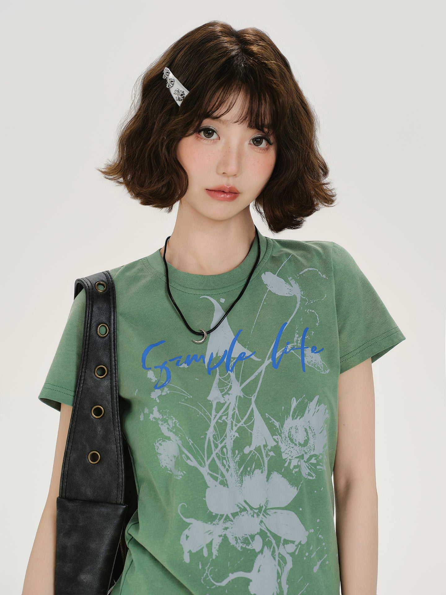 Casual Retro V-Neck Tee for Women – Sheer Loose Long Sleeve Early Autumn